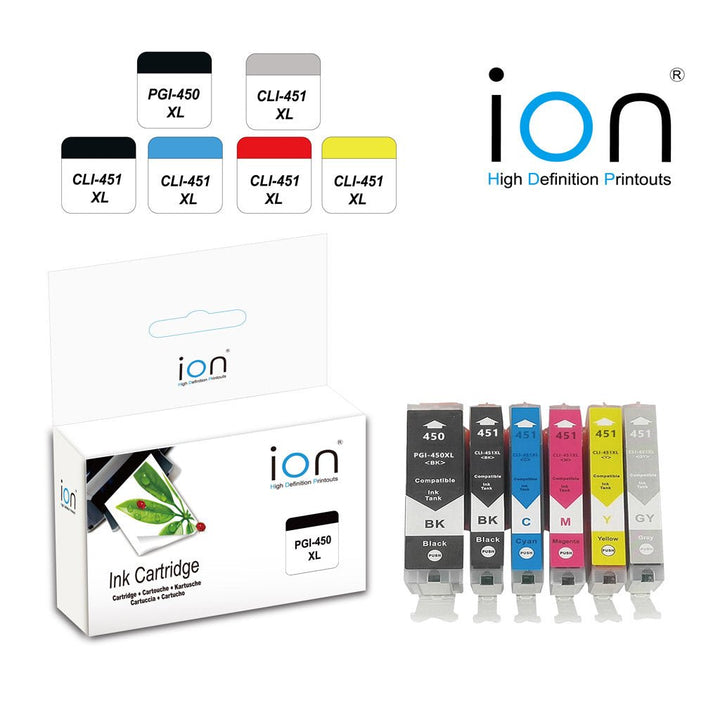 ION CANON PGI450 / CLI451 COMPATIBLE - Dabbous Mega Supplies